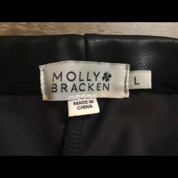 Molly Bracken Faux Leather Leggings - Picture 2 of 2